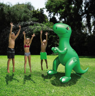 big mouth sprinkler dinosaur