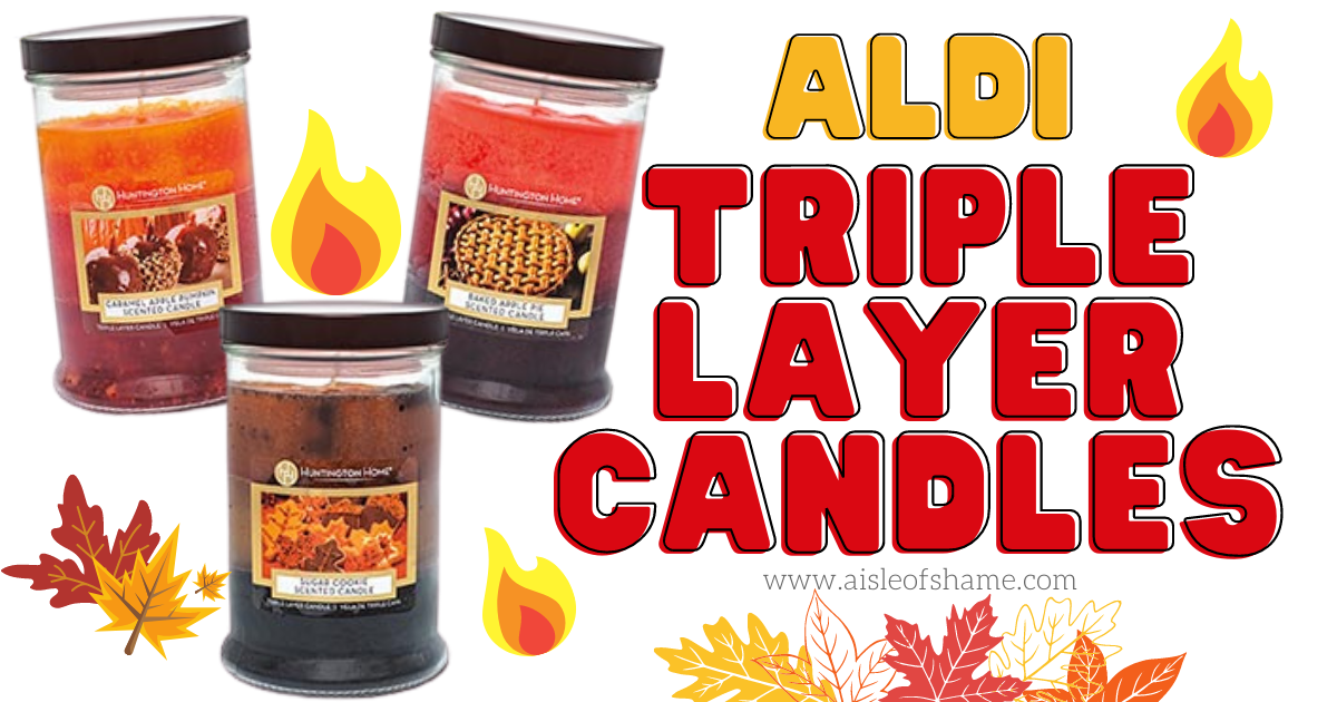 Holy Smokes! These Fall Triple Layer Candles Are Our New Aldi Obsession