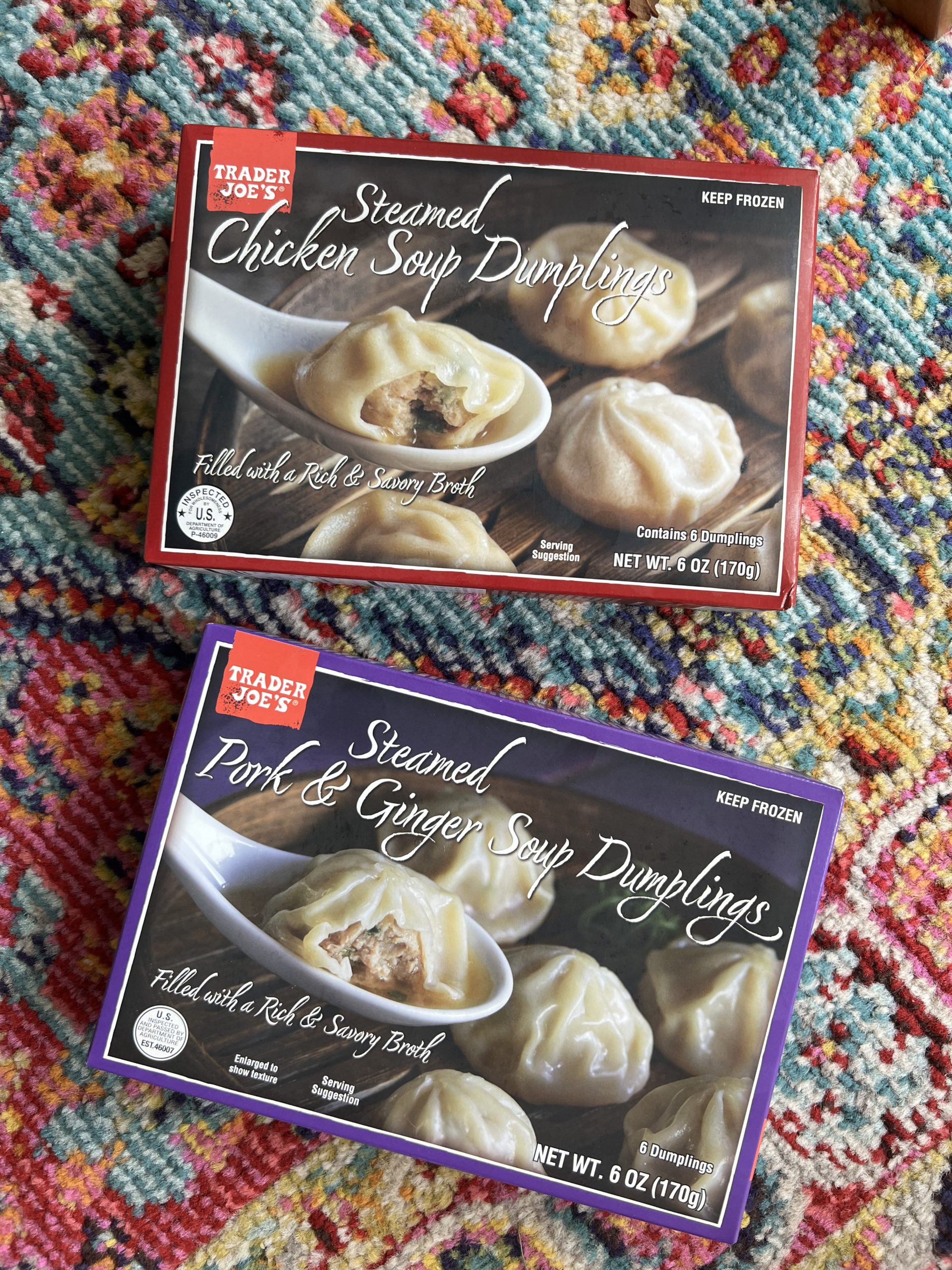 Trader Joe's Steamed Chicken Soup Dumplings (Pack of 8) - Frozen White  Chicken Meat Filled with a Rich and Savory Broth - Delicious Frozen Meal 