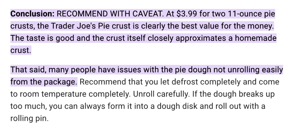 Whats In Trader Joes Pie Crust Nutrition And Recipes
