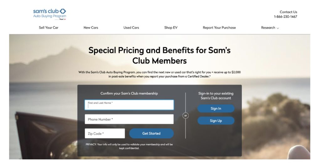 Sam's Club Auto Buying Program Details (vs. Costco) 