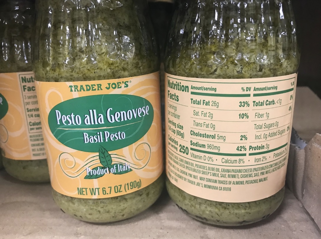 Trader Joes Pesto alla Genovese