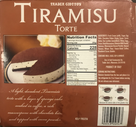 Trader Joe's Tiramisu - Perfect for a Special Occasion - AisleofShame.com