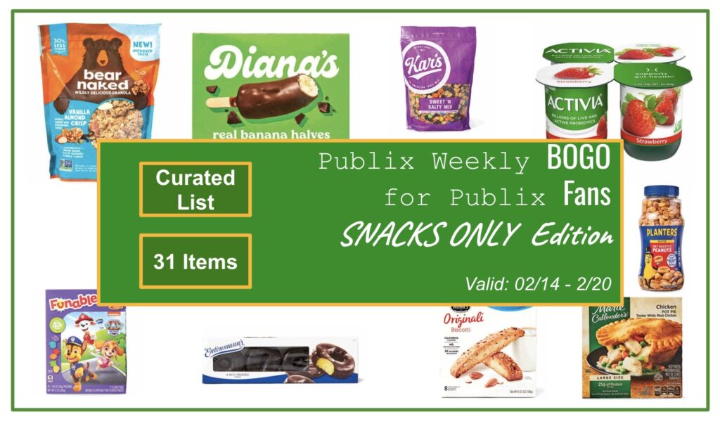 Publix Weekly BOGO for Publix Fans (Snacks Only)