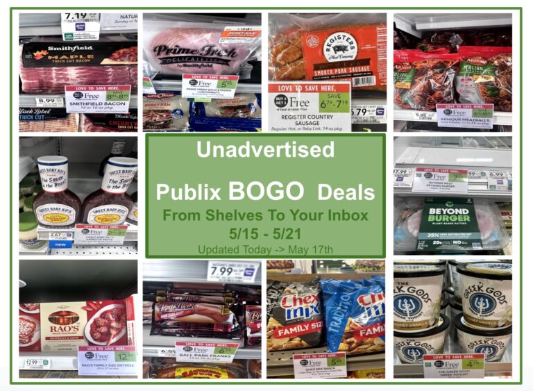 Publix BOGO Deals From Shelves to Your Inbox (FB)